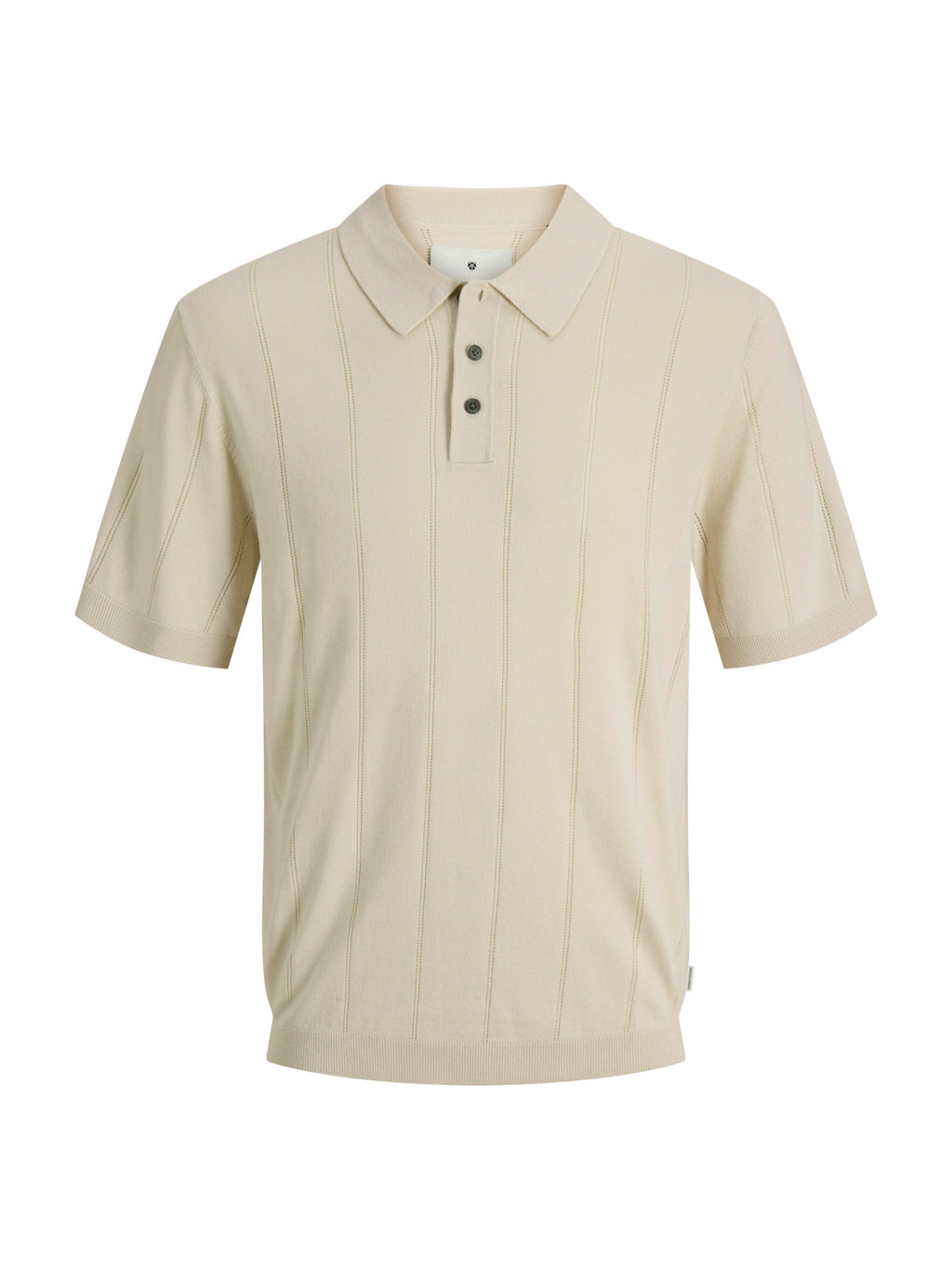 Polo Jack & Jones William Beige in maglia 12291042 /Ancient Scroll JACK & JONES 