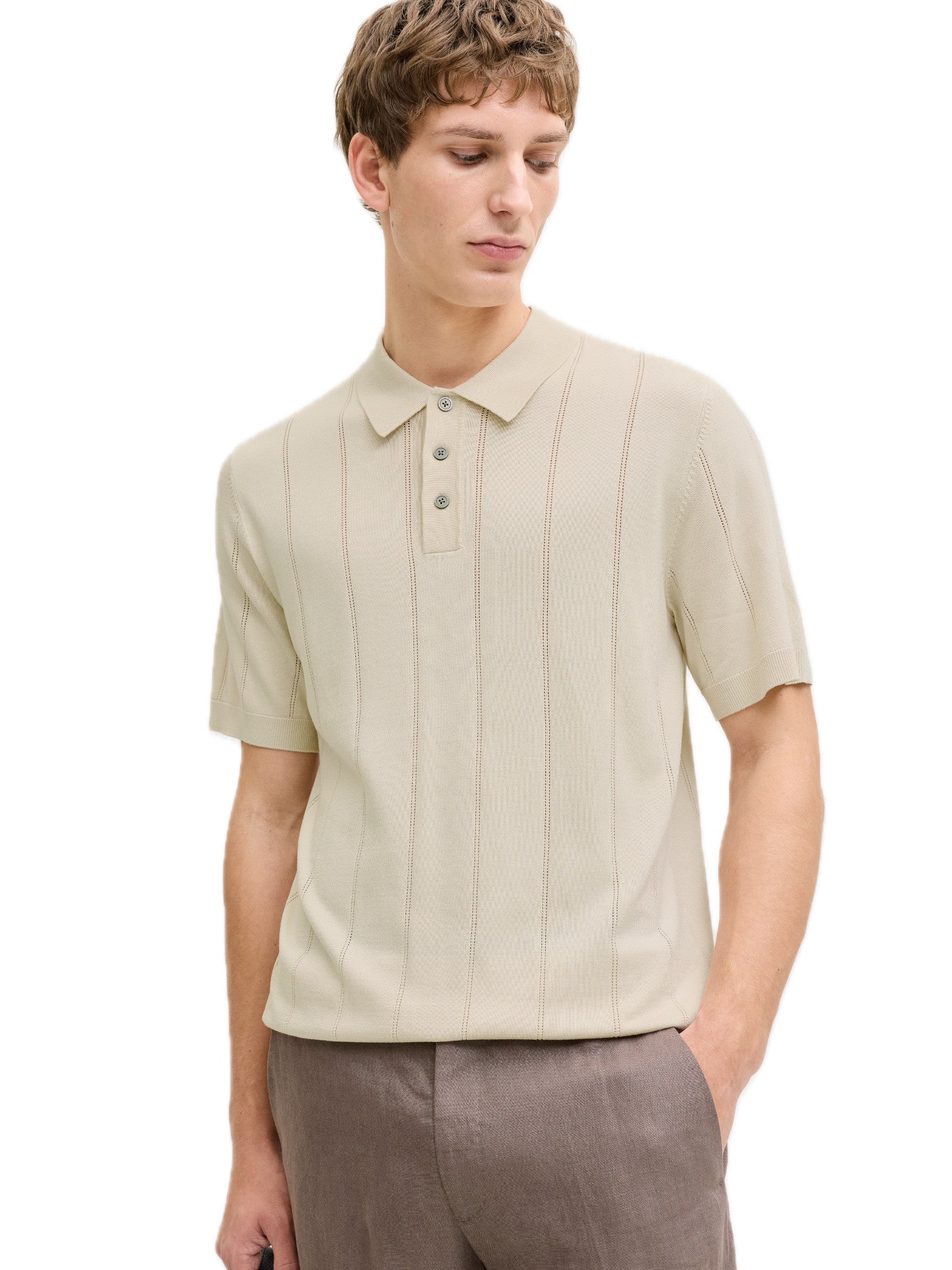 Polo Jack & Jones William Nero in maglia 12291042 /Black JACK & JONES 