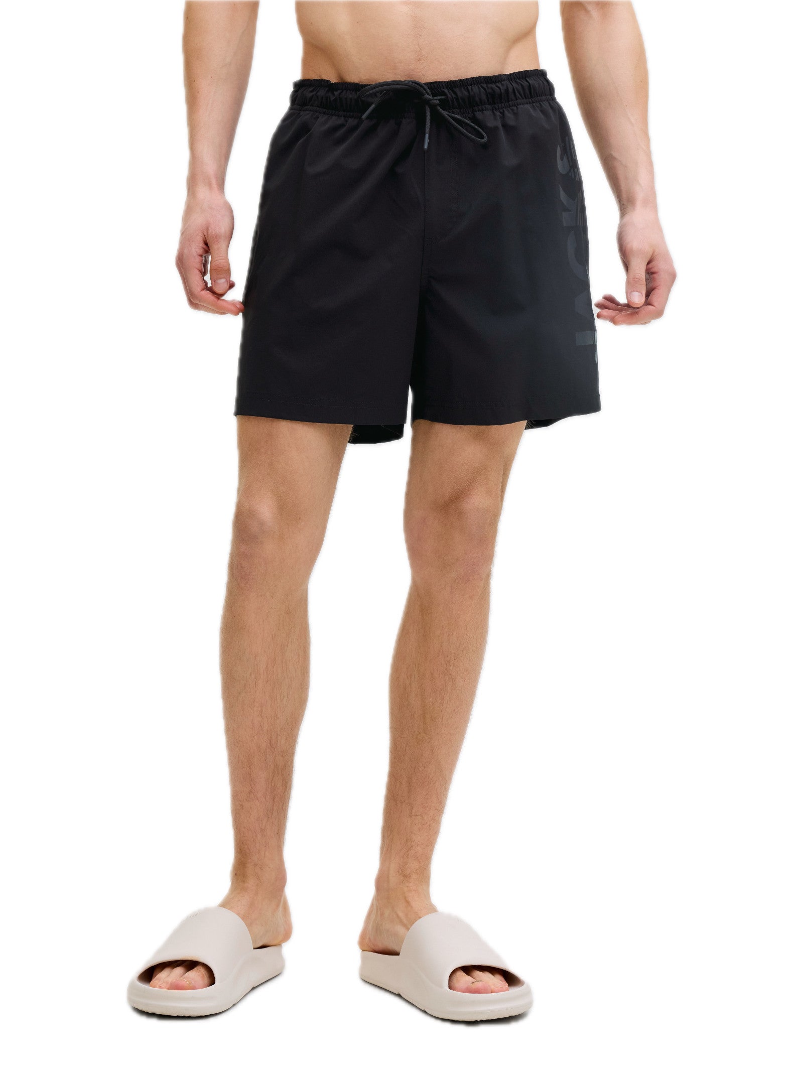 Costume Jack & Jones Maui Nero logo 12291391 /Black JACK & JONES 
