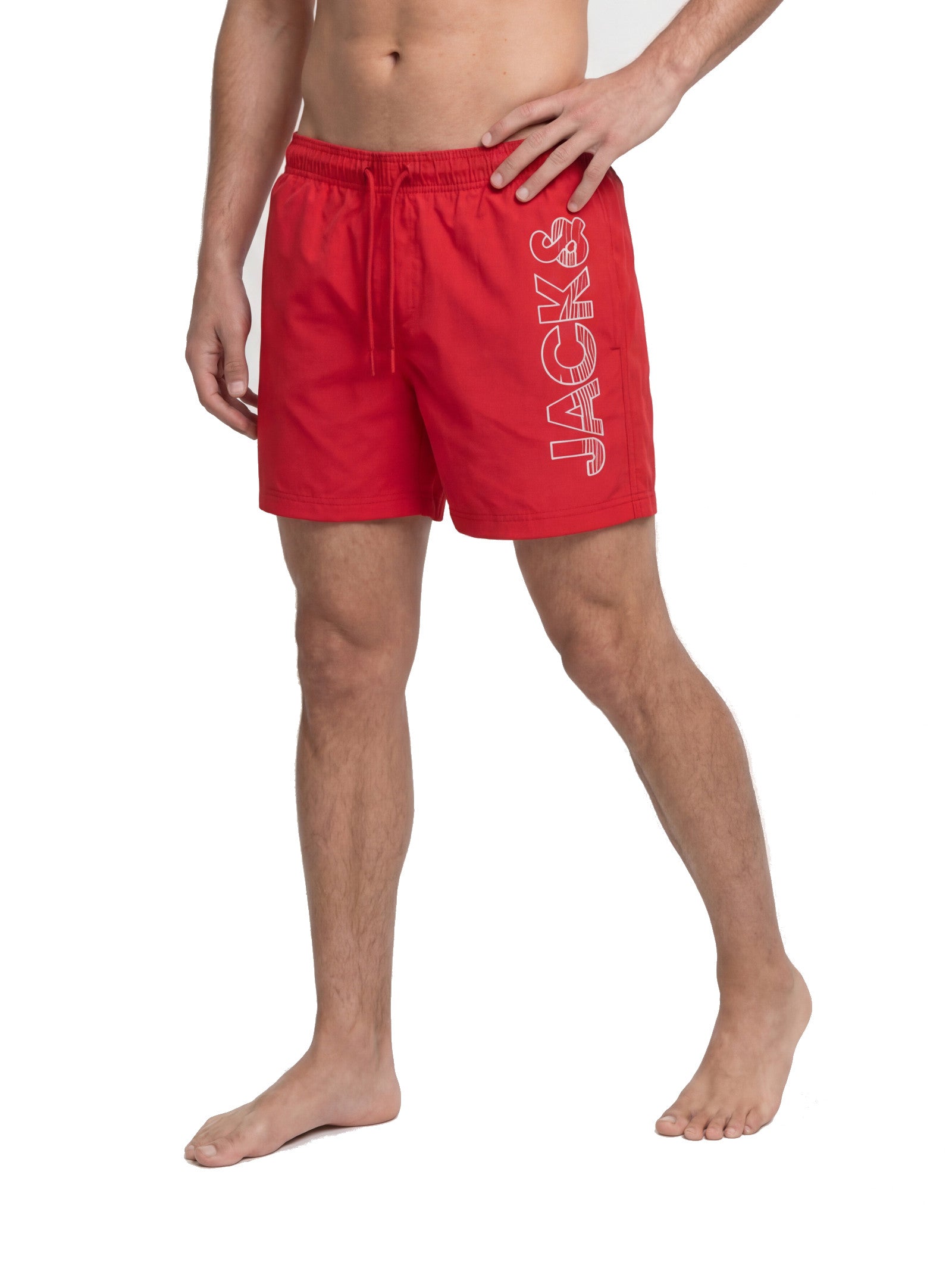 Costume Jack & Jones Maui Rosso logo 12291391 /True Red JACK & JONES 