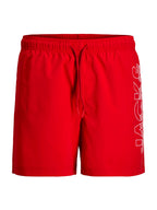 Costume Jack & Jones Maui Rosso logo 12291391 /True Red JACK & JONES 