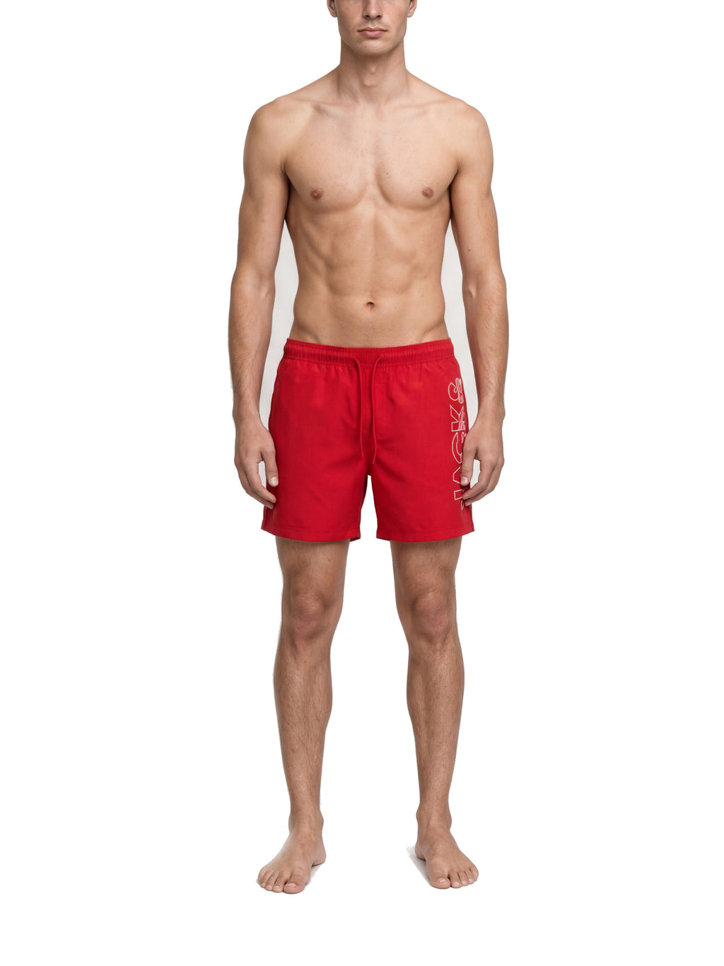 Costume Jack & Jones Maui Rosso logo 12291391 /True Red JACK & JONES 