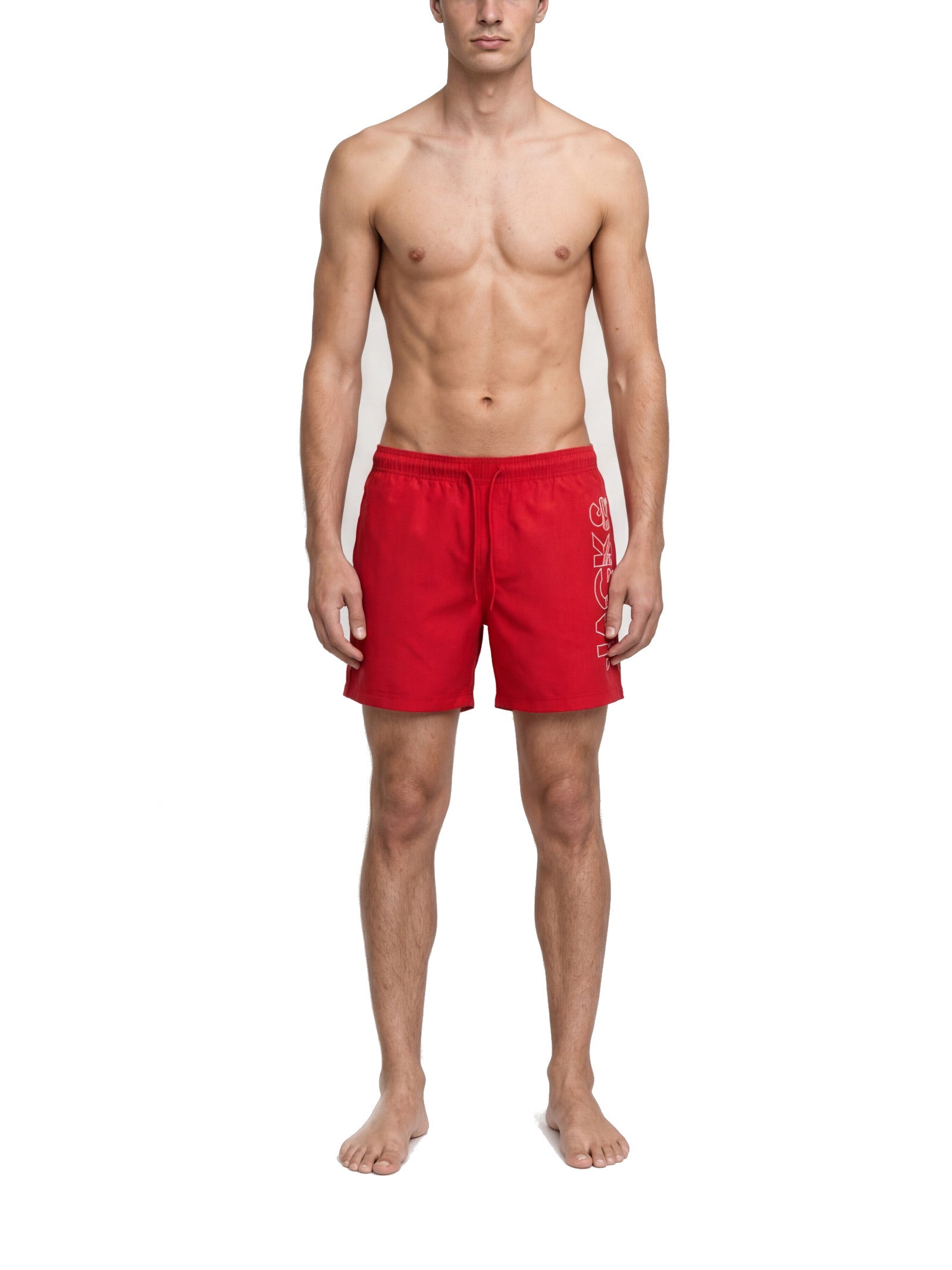 Costume Jack & Jones Maui Rosso logo 12291391 /True Red JACK & JONES 