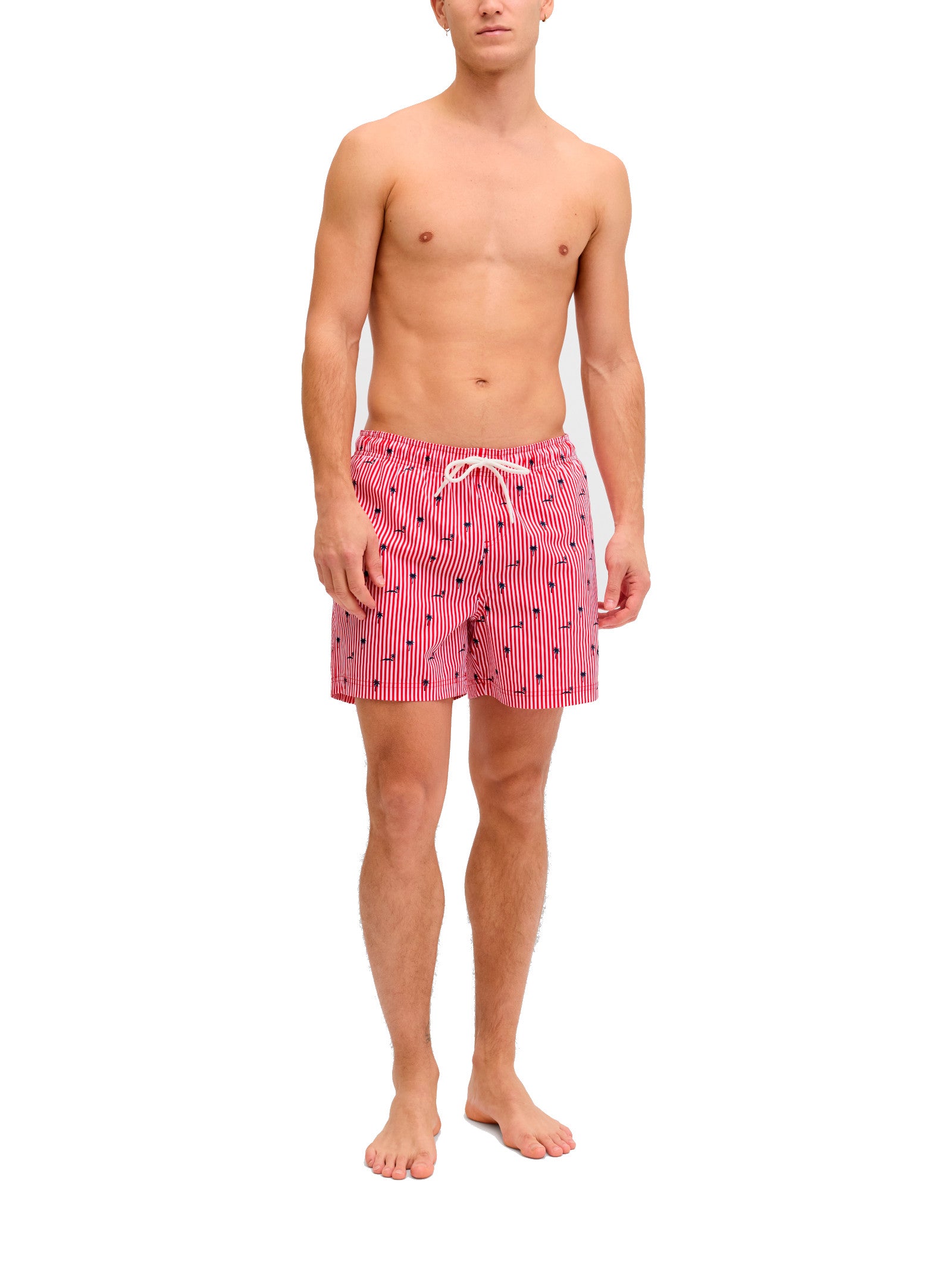 Costume Jack & Jones Maui Stripe Riga rossa 12291425 /True Red JACK & JONES 