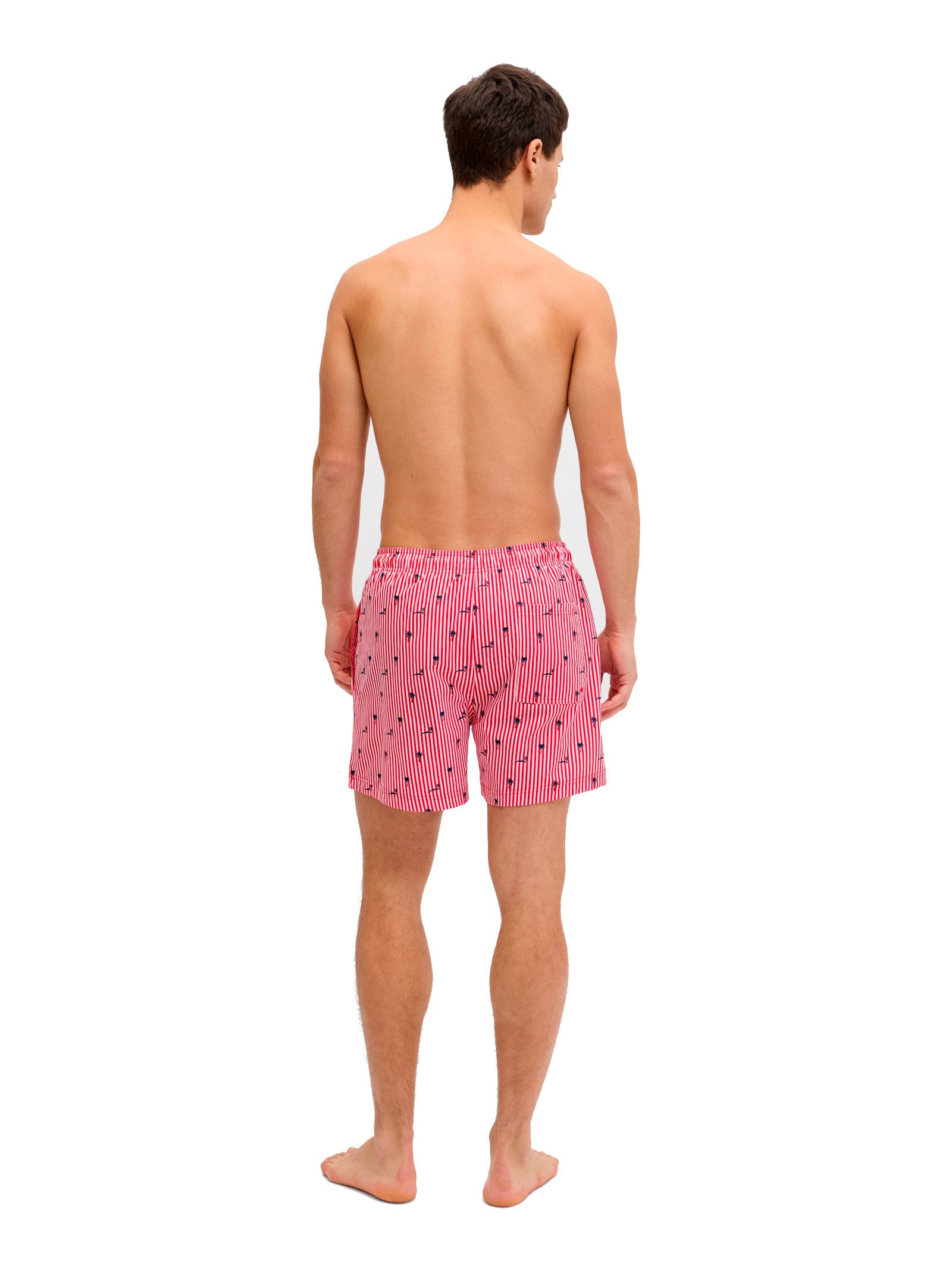 Costume Jack & Jones Maui Stripe Riga rossa 12291425 /True Red JACK & JONES 