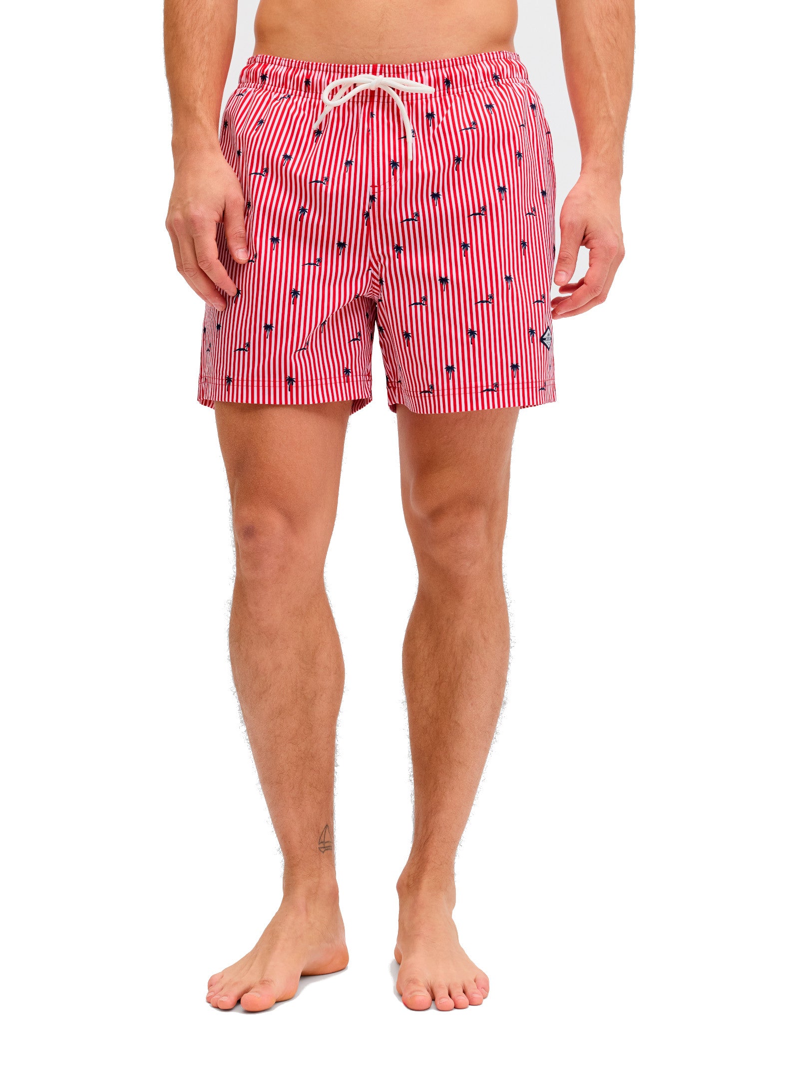 Costume Jack & Jones Maui Stripe Riga rossa 12291425 /True Red JACK & JONES 