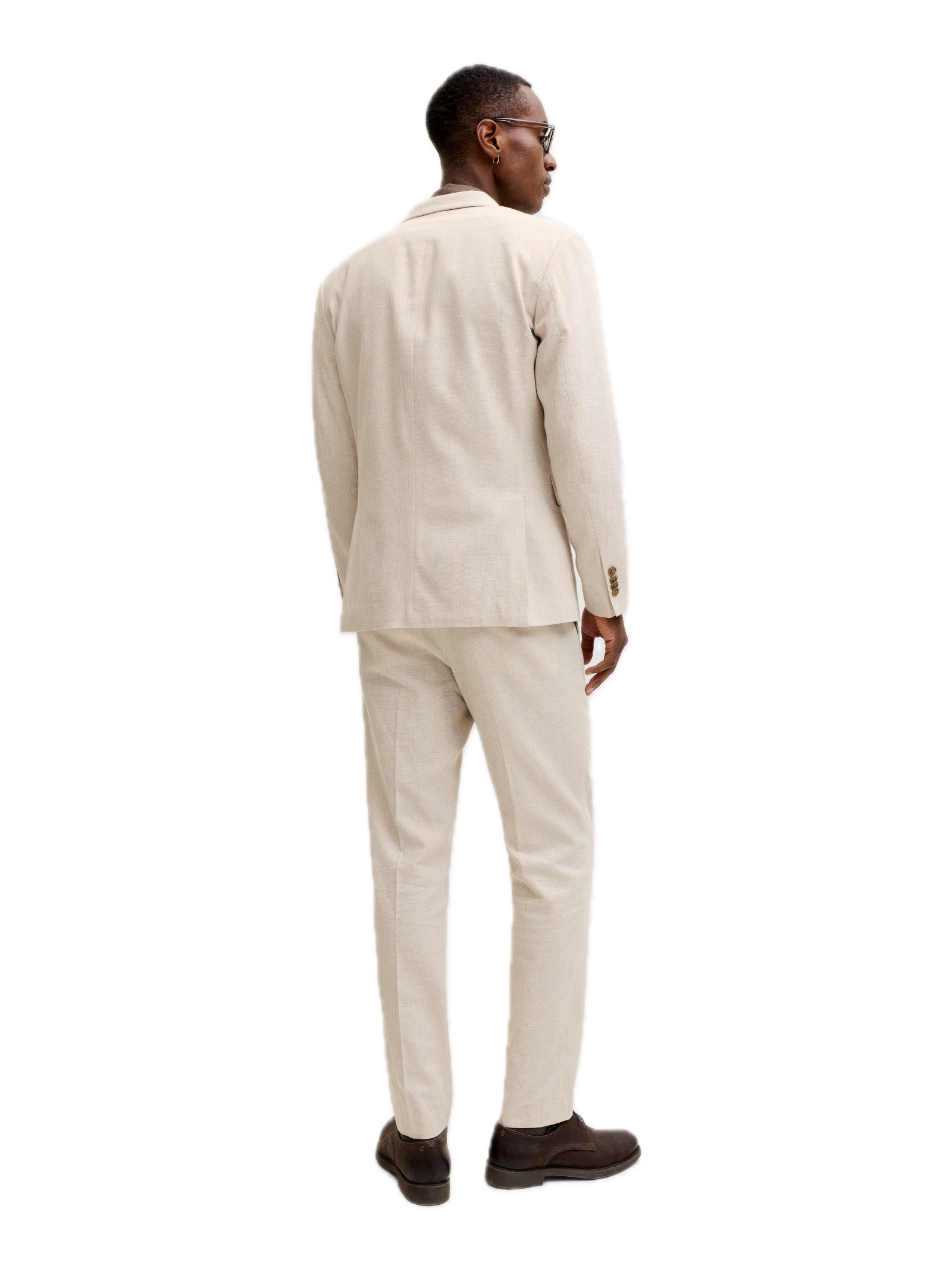 Giacca Jack & Jones Martin Beige misto lino 12291806 /Ancient Scroll JACK & JONES 