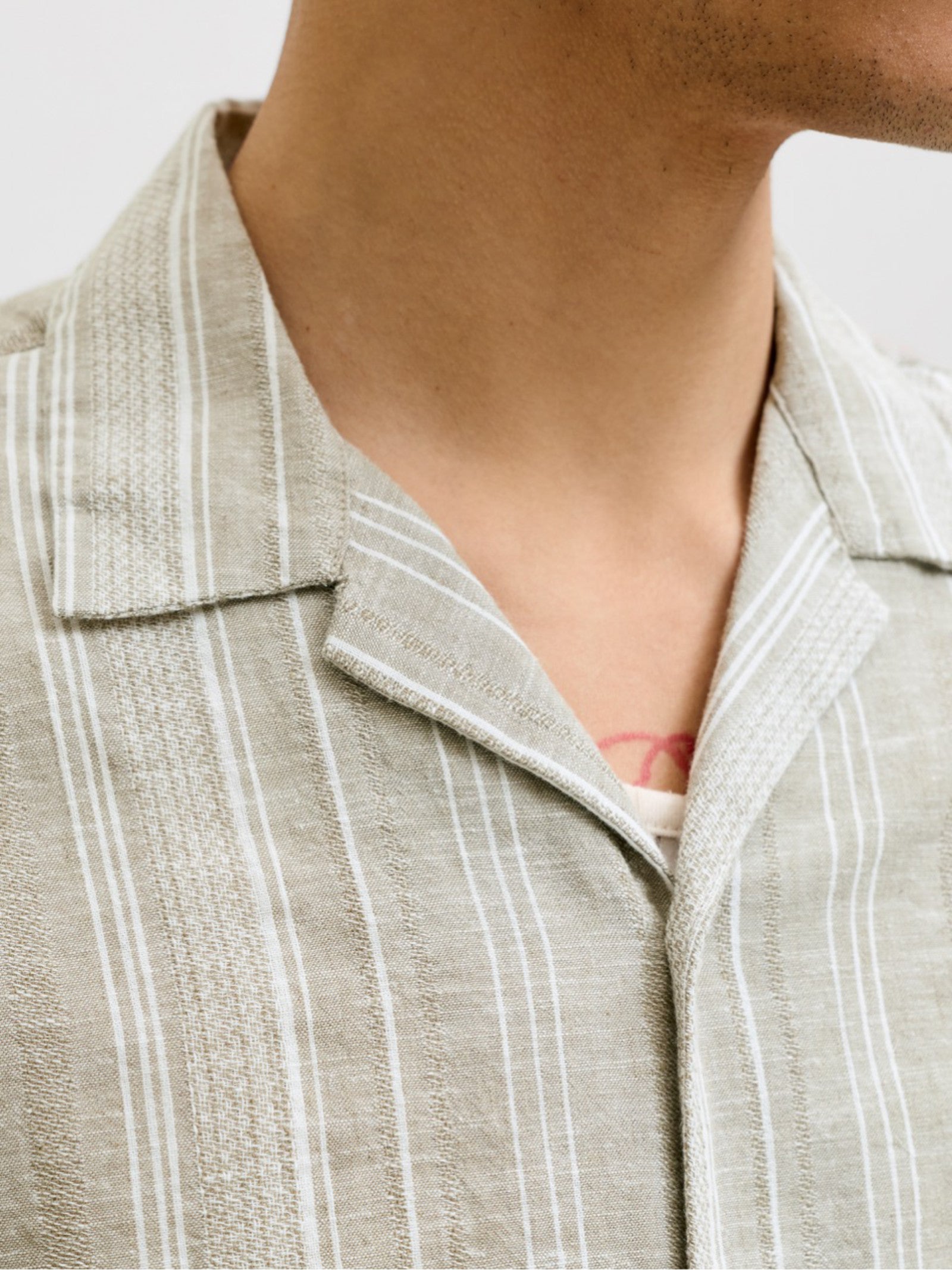 Camicia Jack & Jones Verde salvia Summer Lino 12291964 /Mermaid JACK & JONES 