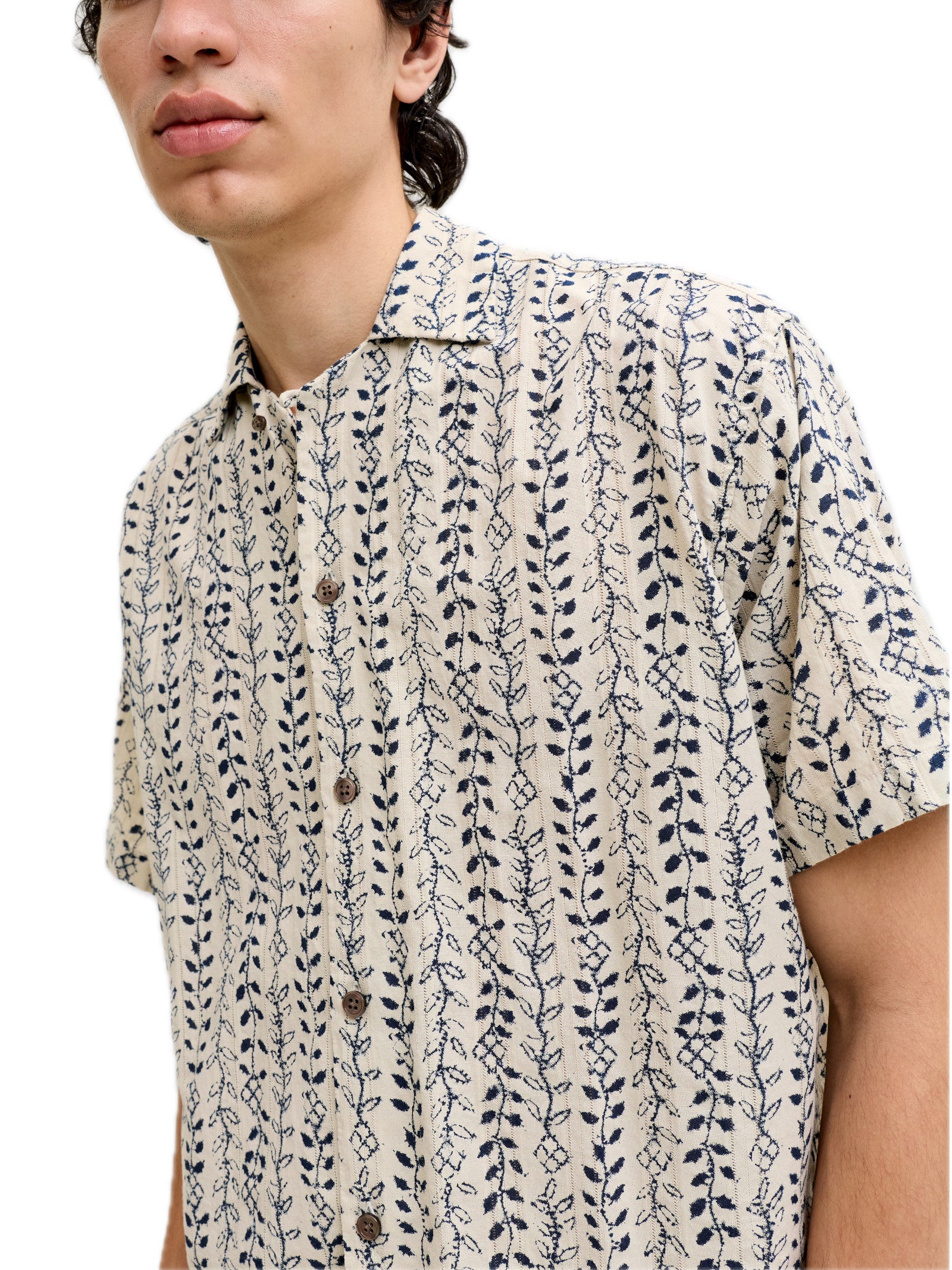 Camicia Jack & Jones Lyon Beige fantasia 12291968 /Moonstruck JACK & JONES 