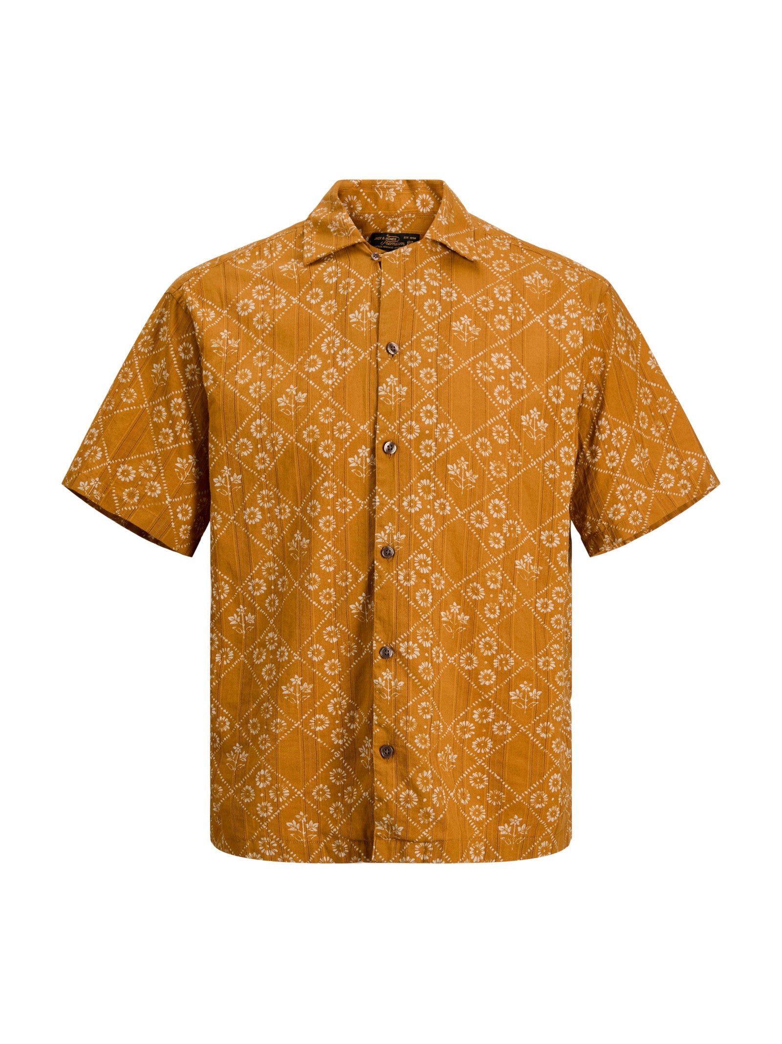 Camicia Jack & Jones Lyon Senape fantasia 12291968 /Wood Thrush JACK & JONES 