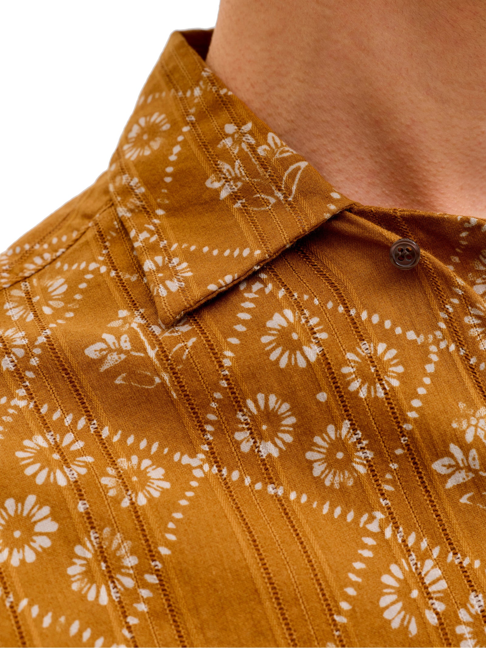 Camicia Jack & Jones Lyon Senape fantasia 12291968 /Wood Thrush JACK & JONES 