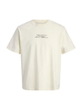 T-shirt Jack & Jones Crema Dust stampa 12292994 /Sweet Corn JACK & JONES 