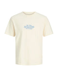 T-shirt Jack & Jones Crema Assis logo 12295049 /Antique White JACK & JONES 