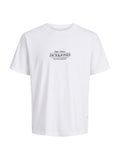 T-shirt Jack & Jones Bianco Assis logo 12295049 /Bright White JACK & JONES 