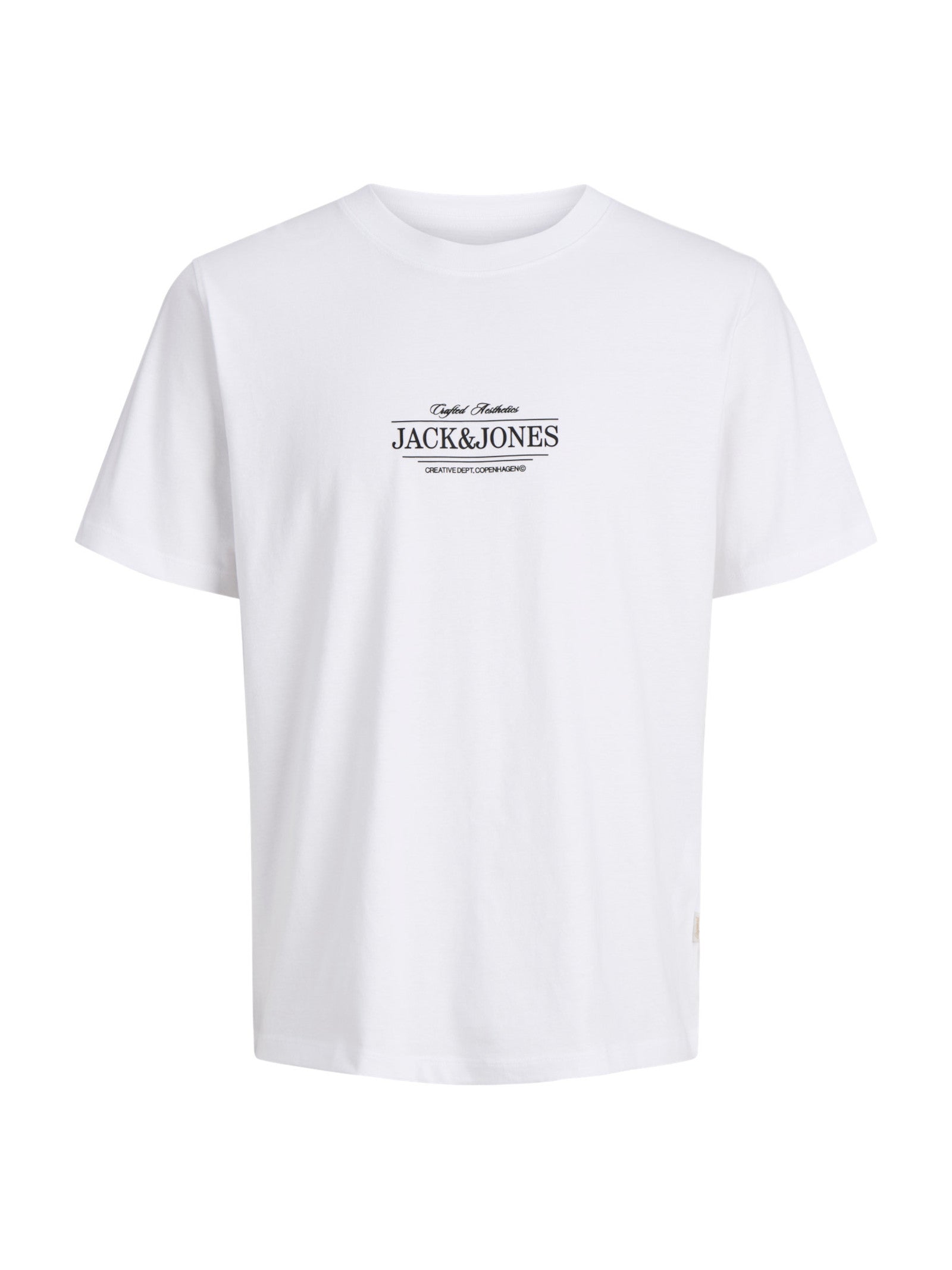 T-shirt Jack & Jones Bianco Assis logo 12295049 /Bright White JACK & JONES 