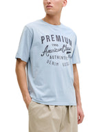 T-shirt Jack & Jones Alex Celeste vintage 12298020 /Ashley Blue JACK & JONES 