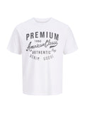 T-shirt Jack & Jones Alex Bianco vintage 12298020 /White JACK & JONES 