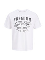 T-shirt Jack & Jones Alex Bianco vintage 12298020 /White JACK & JONES 