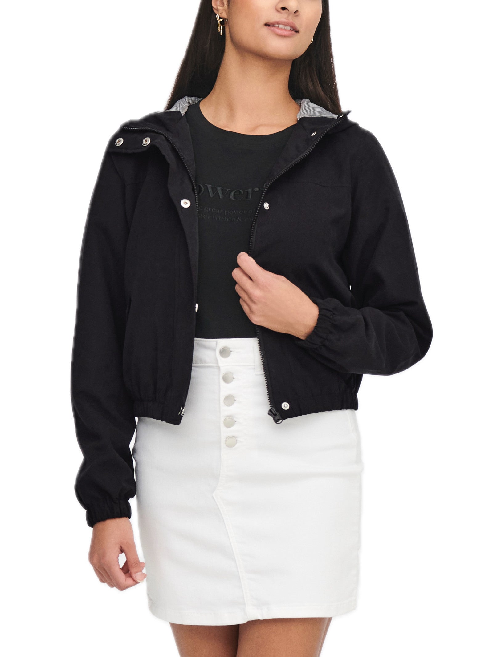 Giubbotto JDY Nero con cappuccio 15236012 /Black JDY 