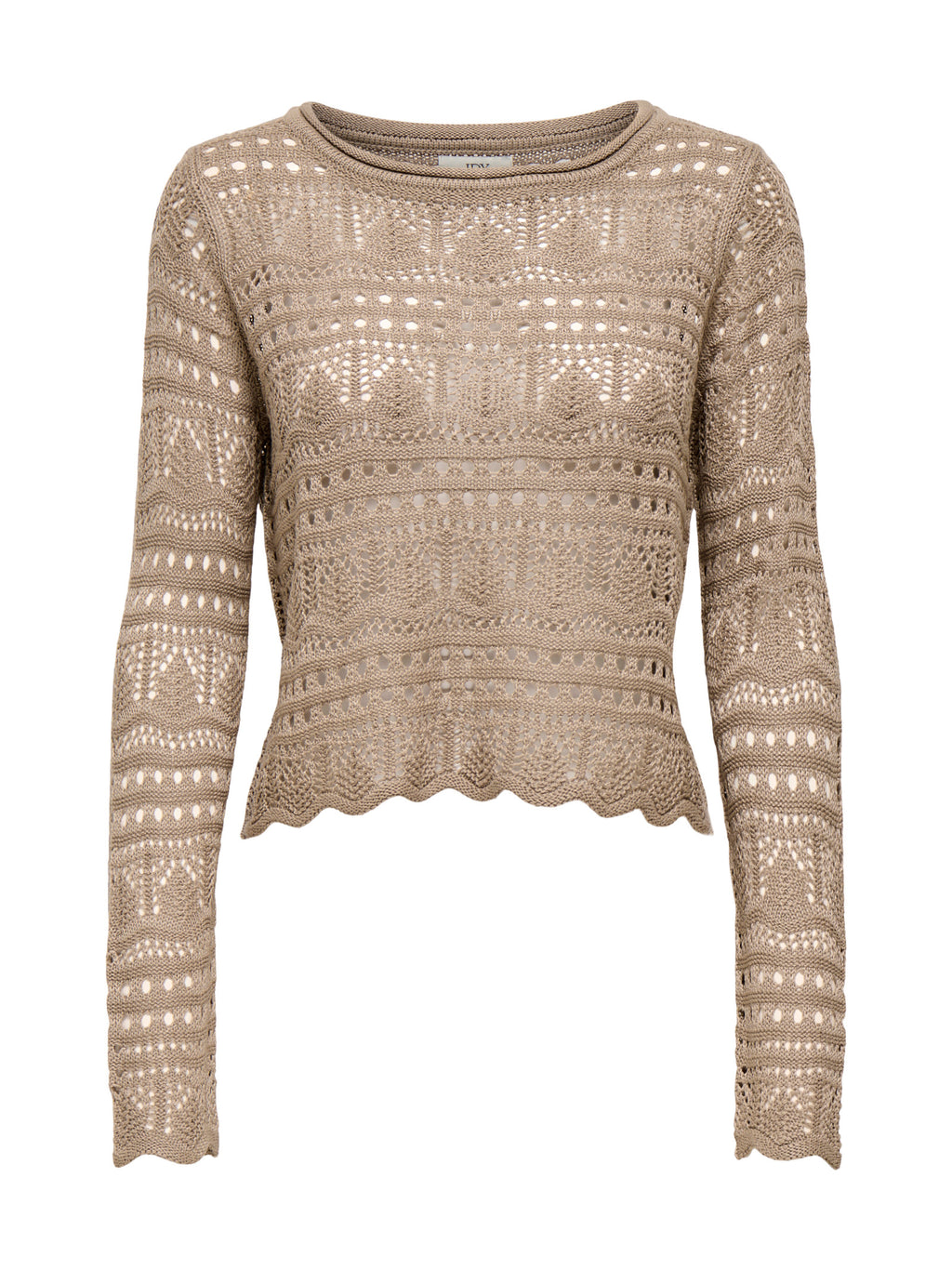 Maglia JDY Beige Sun scollo a barca 15287384 /Greige JDY 
