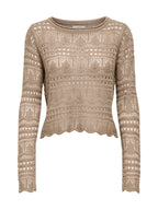 Maglia JDY Beige Sun scollo a barca 15287384 /Greige JDY 