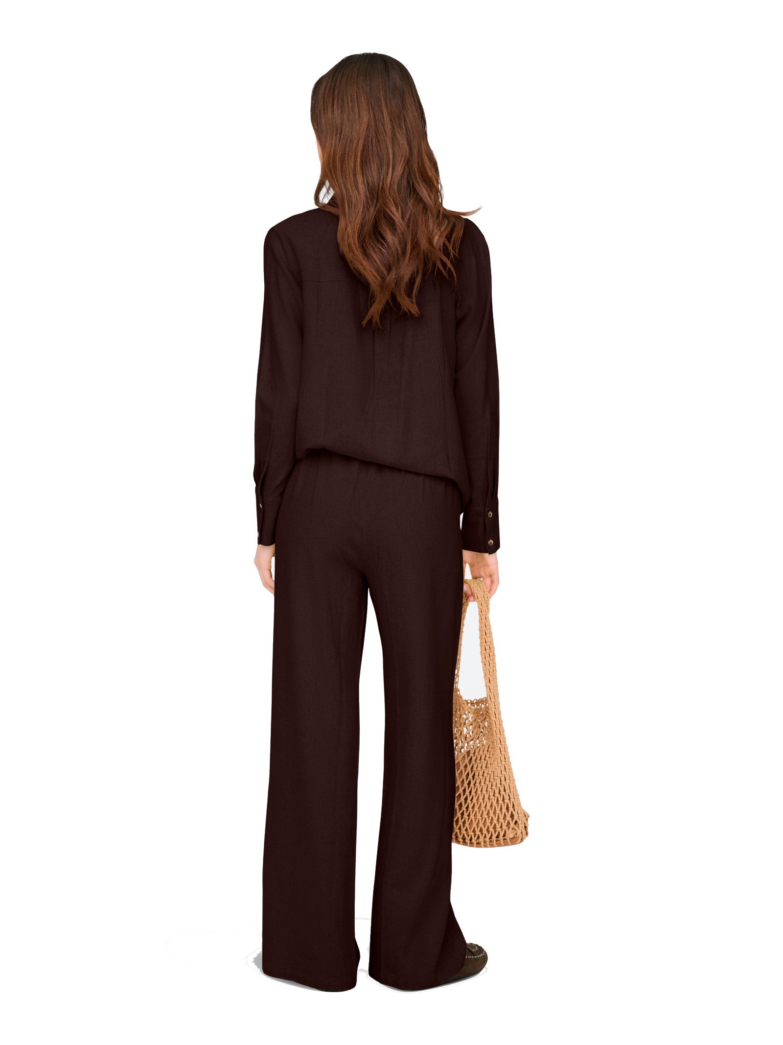 Pantalone JDY Marrone Say Loose 15318361 /Chocolate Torte JDY 