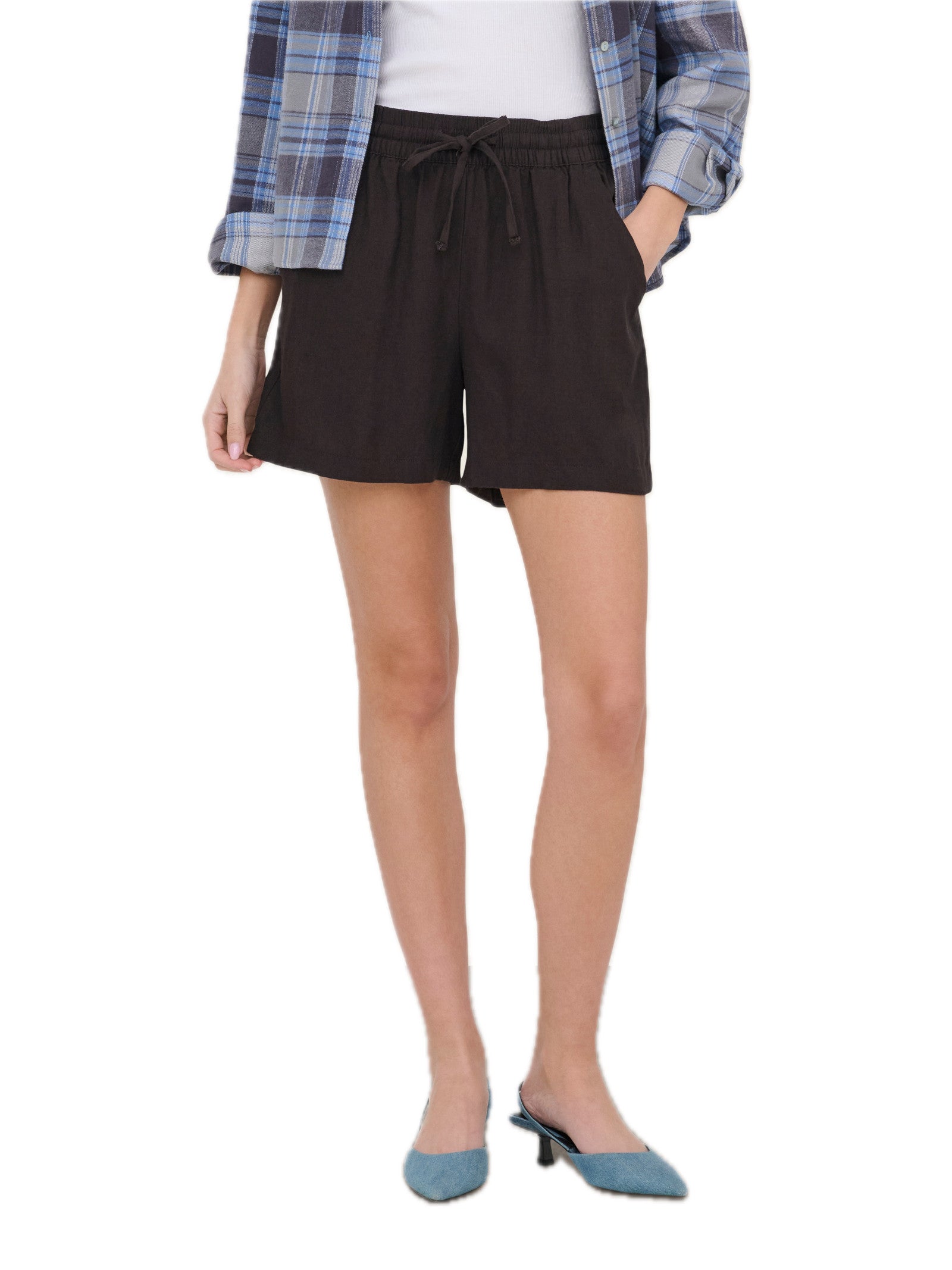Shorts JDY Marrone Say lino 15321518 /Chocolate Torte JDY 