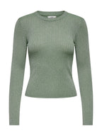 Maglia JDY Plum Verde in lurex 15330569 /Hedge Green JDY 