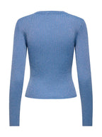 Maglia JDY Plum Azzurro  in lurex 15330569 /Ultramarine JDY 