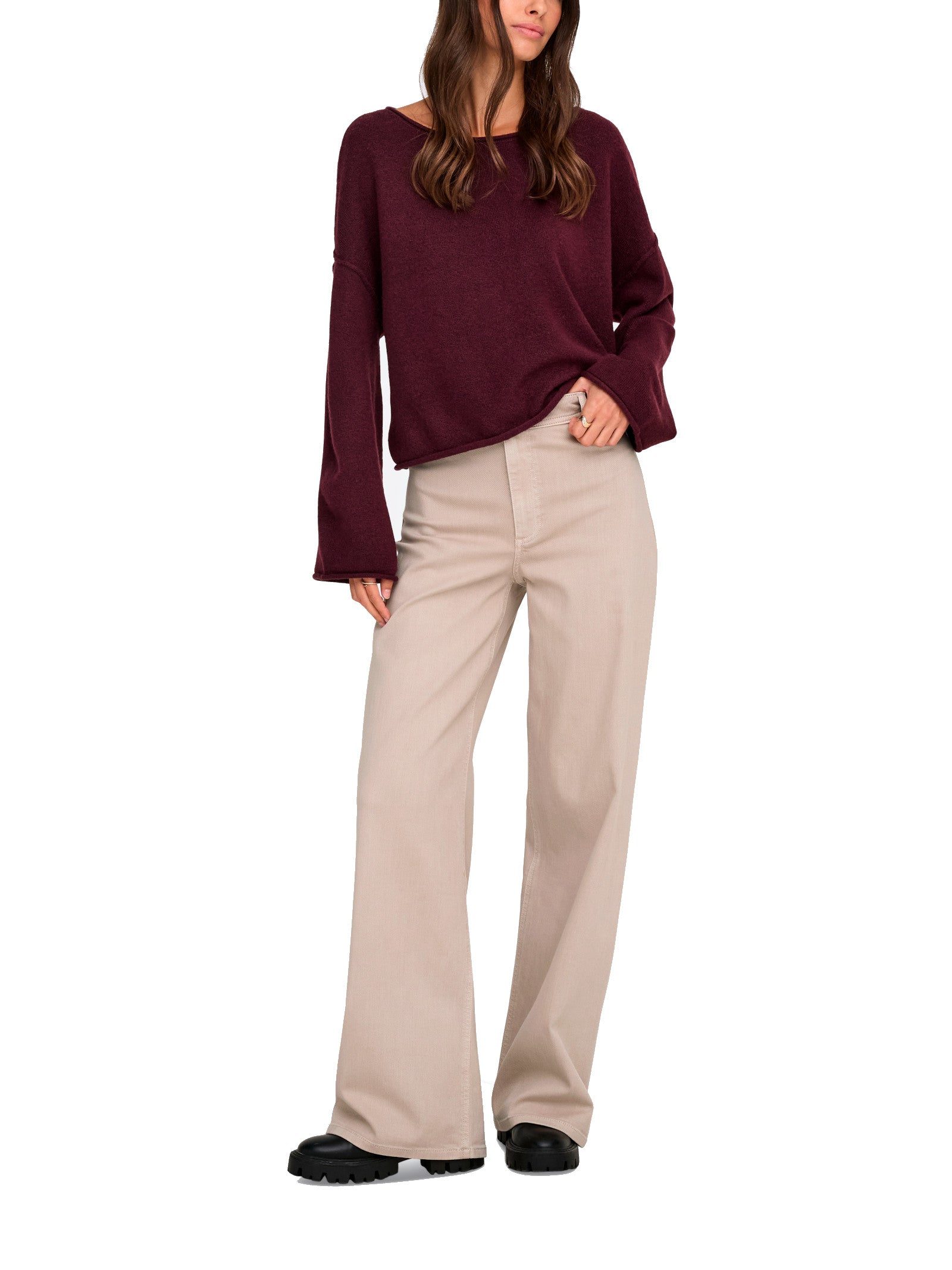 Pantalone JDY Iris Beige a zampa 15341269 /Chateau Gray JDY 