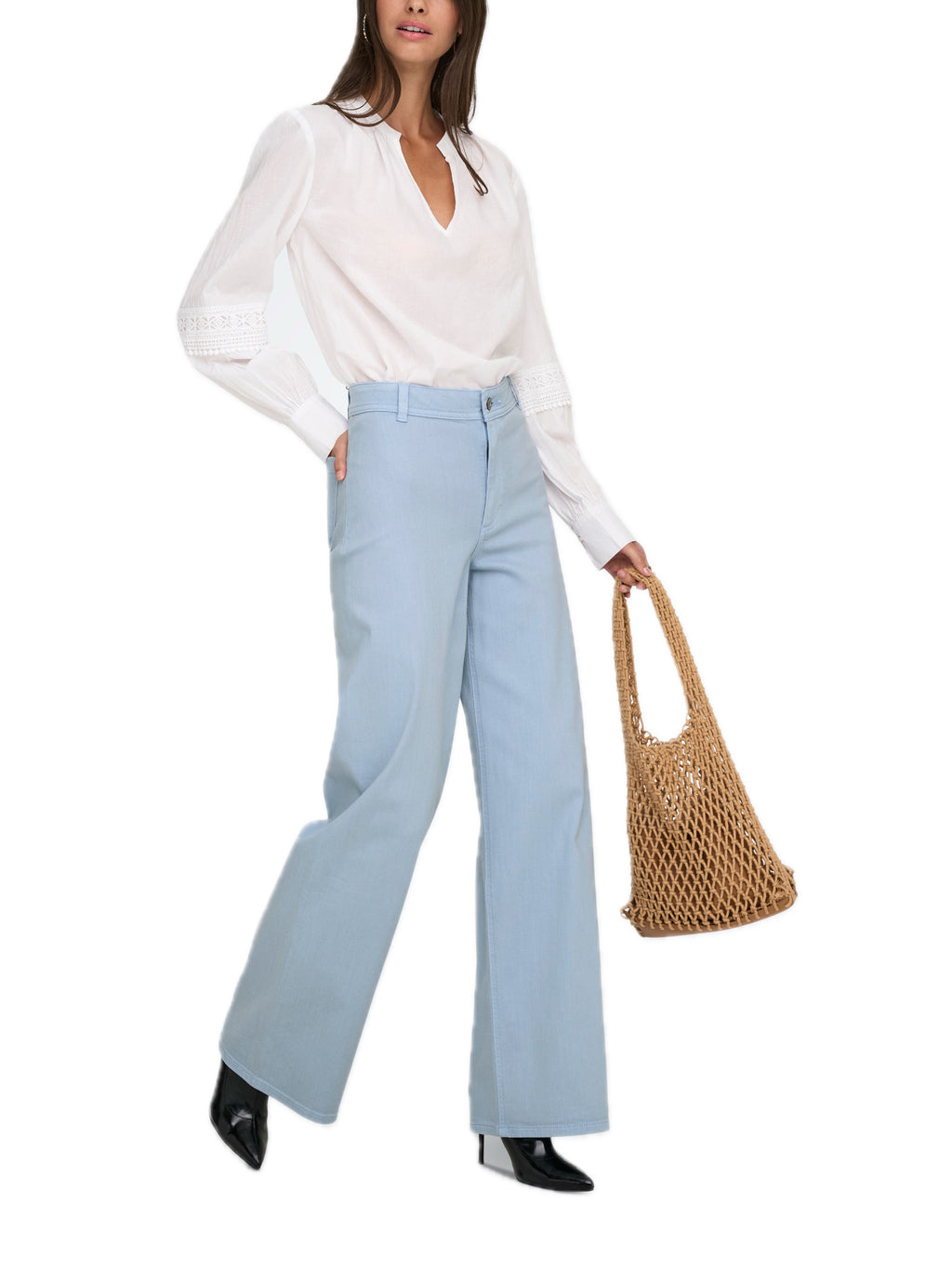 Pantalone JDY Iris Celeste a zampa 15341269 /Frozen Fjord JDY 