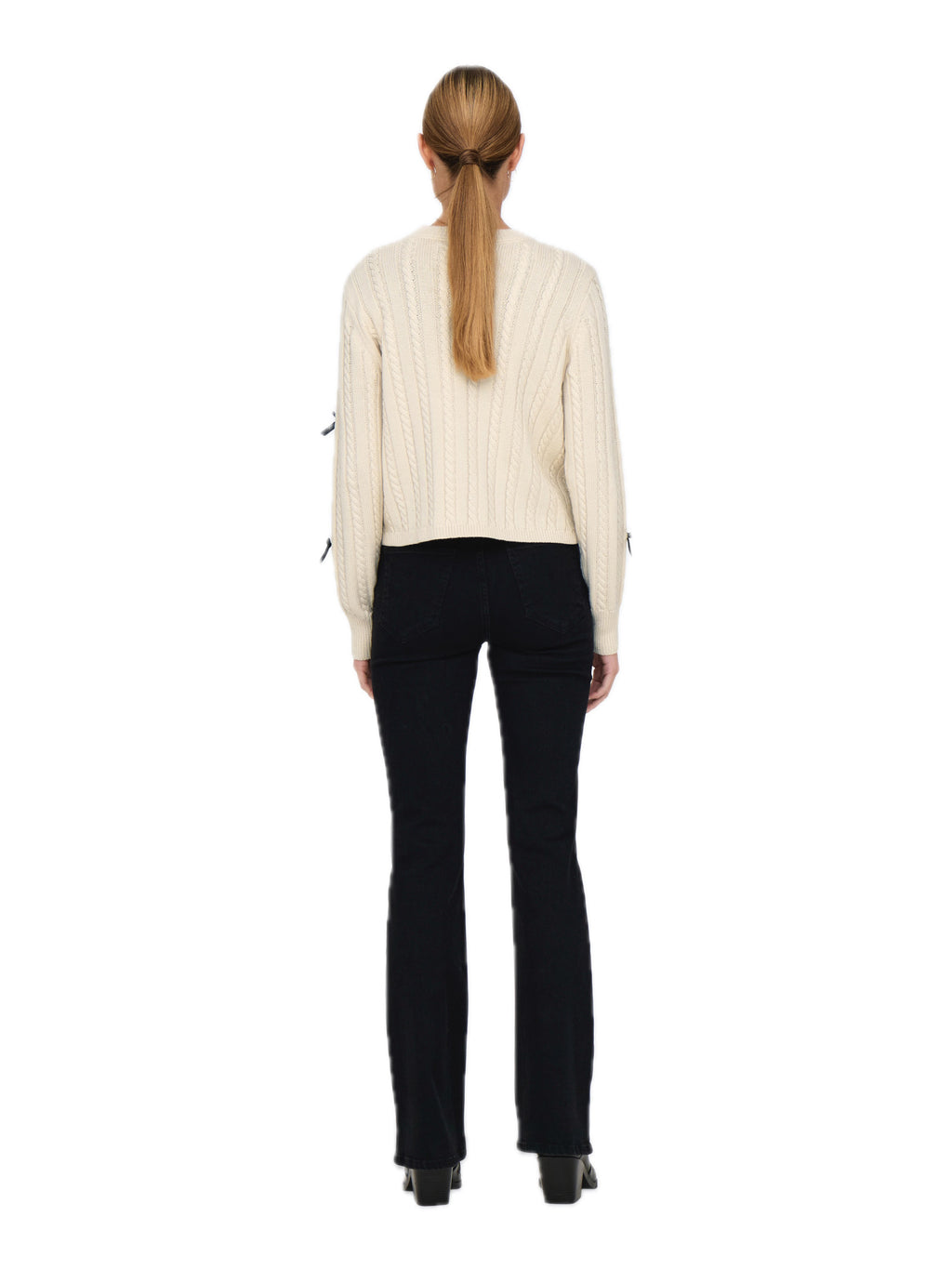 Maglia JDY Bow Crema con fiocchi 15344549 /Birch JDY 