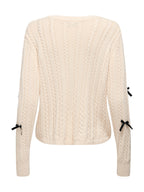 Maglia JDY Bow Crema con fiocchi 15344549 /Birch JDY 