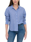 Camicia JDY Bianco azzurro Mila a righe 15345487 /Star Sapphire JDY 