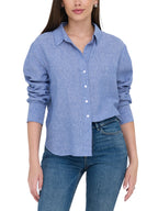 Camicia JDY Bianco azzurro Mila a righe 15345487 /Star Sapphire JDY 