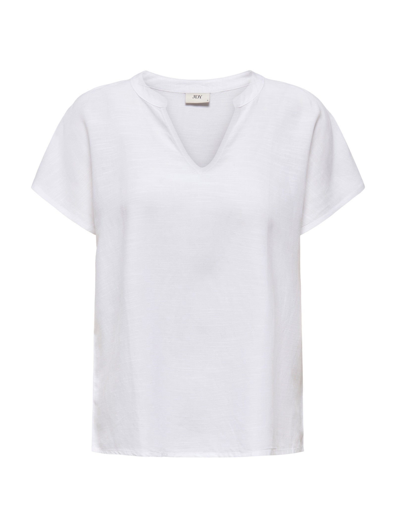 T-shirt JDY Caya Bianco scollo a V 15346547 /Bright White JDY 