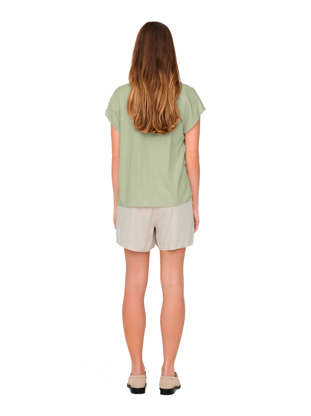 T-shirt JDY Caya Verde scollo a V 15346547 /Laurel Oak JDY 