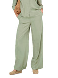 Pantalaccio JDY Caya Verde in lino 15346559 /Laurel Oak JDY 