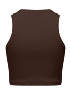Top Only Lucky Marrone cropped 15352287 /Chicory Coffee JDY 
