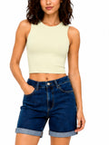 Top Only Lucky Giallo cropped 15352287 /Double Cream JDY 