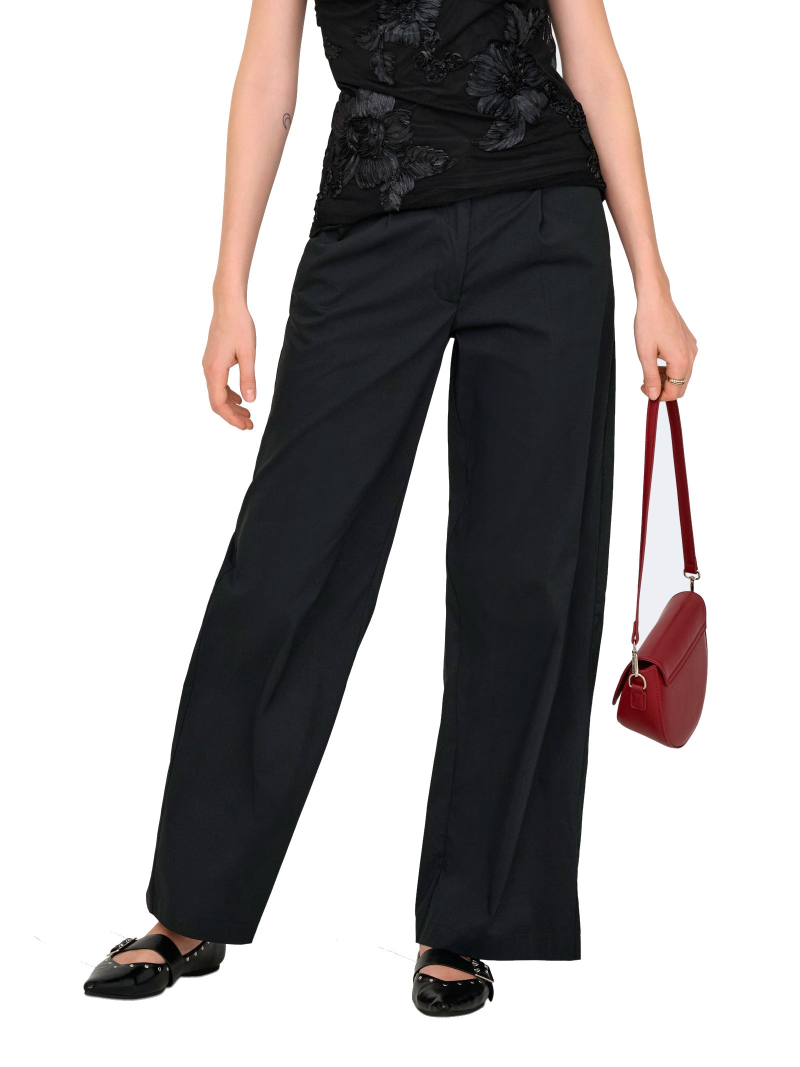 Pantaloni JDY Nero Mio Loose 15363391 /Black JDY 