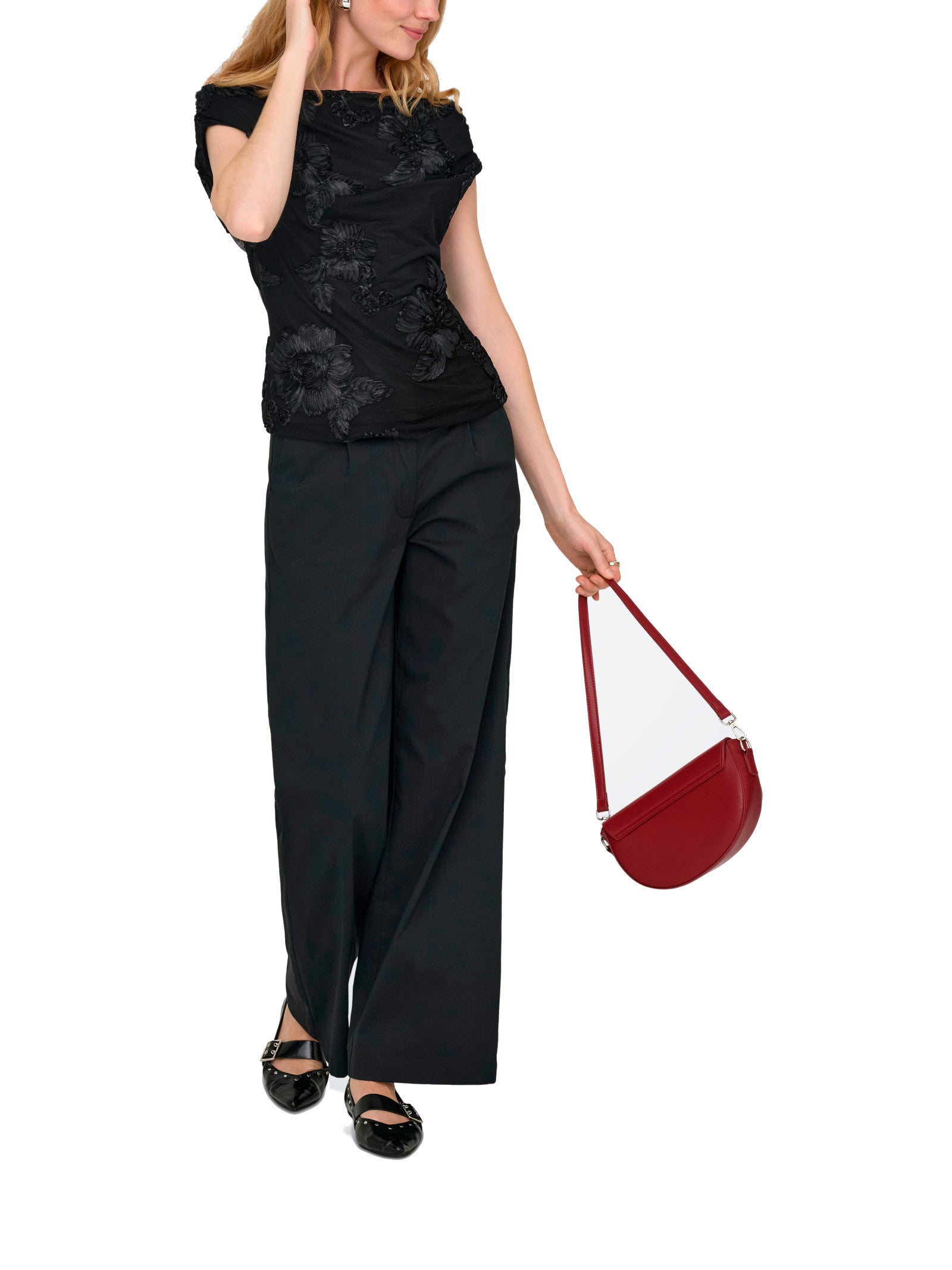 Pantaloni JDY Nero Mio Loose 15363391 /Black JDY 