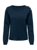 Maglia JDY Laura Blu con bottoni 15366136 /Black Iris JDY 