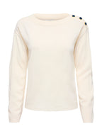 Maglia JDY Laura Panna con bottoni 15366136 /Eggnog JDY 