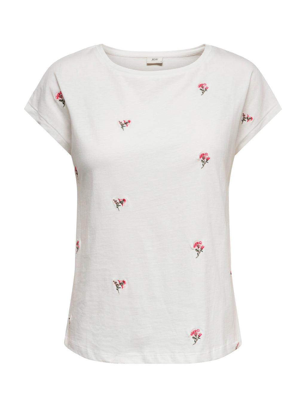 T-shirt JDY Bianco Tia con ricami 15369918 /Cloud Dancer JDY 