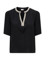 Blusa JDY Nero Liva scollo a V 15373083 /Black JDY 