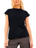 T-Shirt JJXX Astrid Donna Nero manica corta 12200190 /Black JJXX 