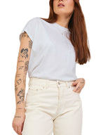 T-Shirt JJXX Astrid Donna Bianco manica corta 12200190 /Bright White JJXX 