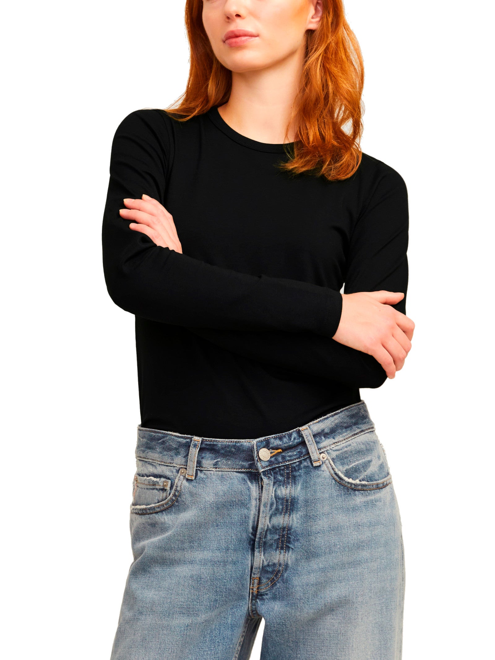 T-shirt JJXX Celine Nero a maniche lunghe 12258414 /Black JJXX 