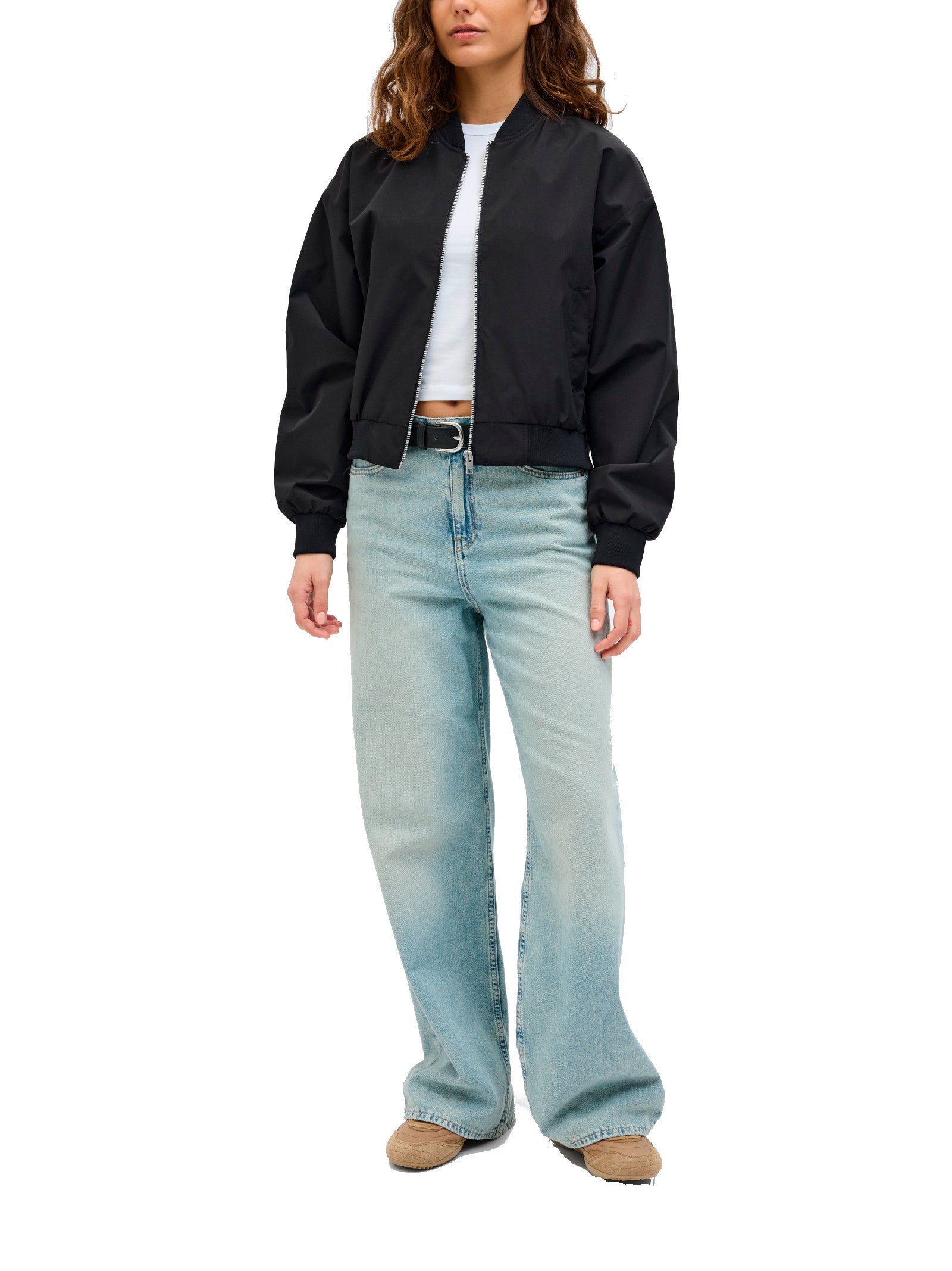 Bomber JJXX Ella Nero con colletto 12272840 /Black JJXX 